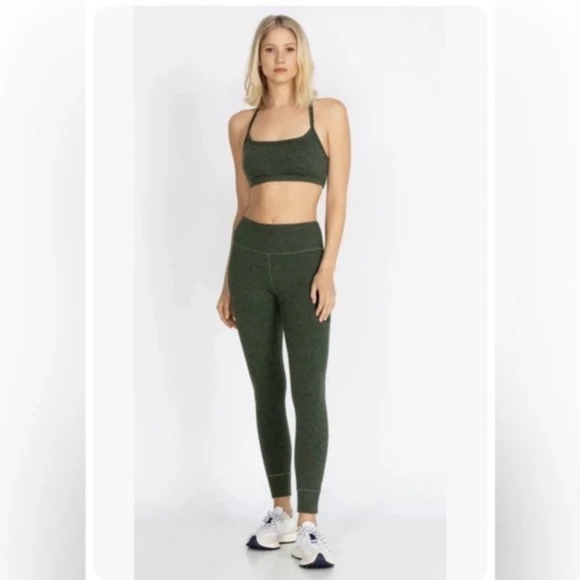 NWOT Johnny Was Calme Ease Space Dye High Waist Leggings Green Size L - Picture 3 of 13